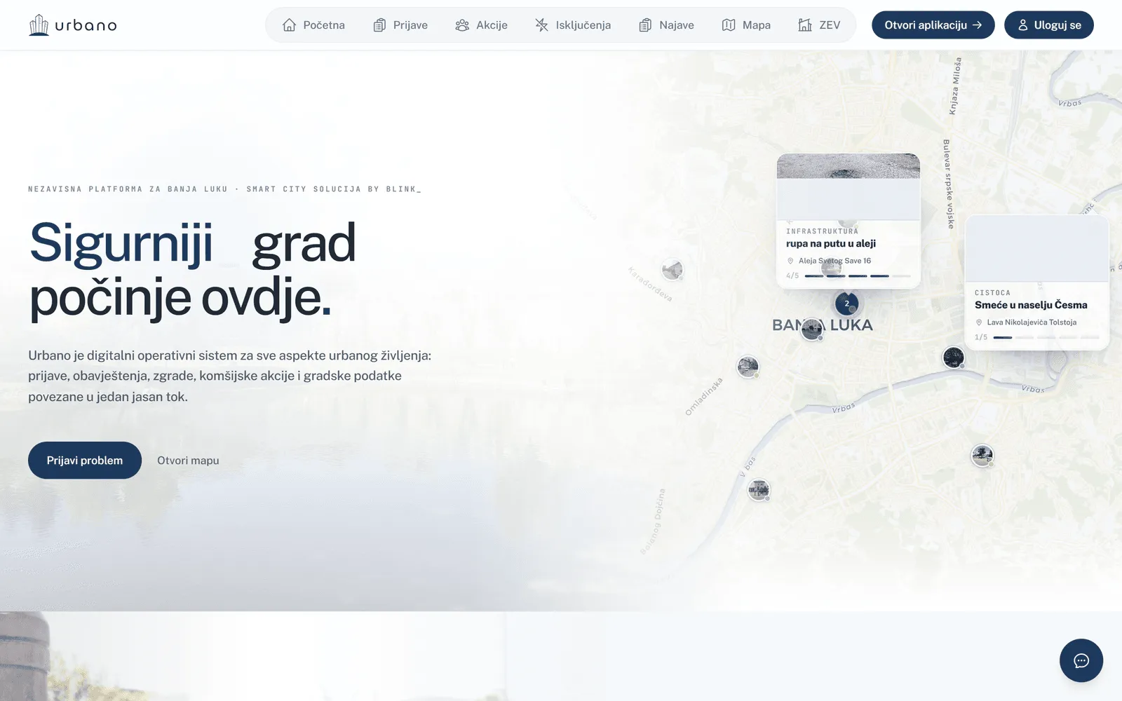 ekomunalac.com marketing site — grad počinje ovdje