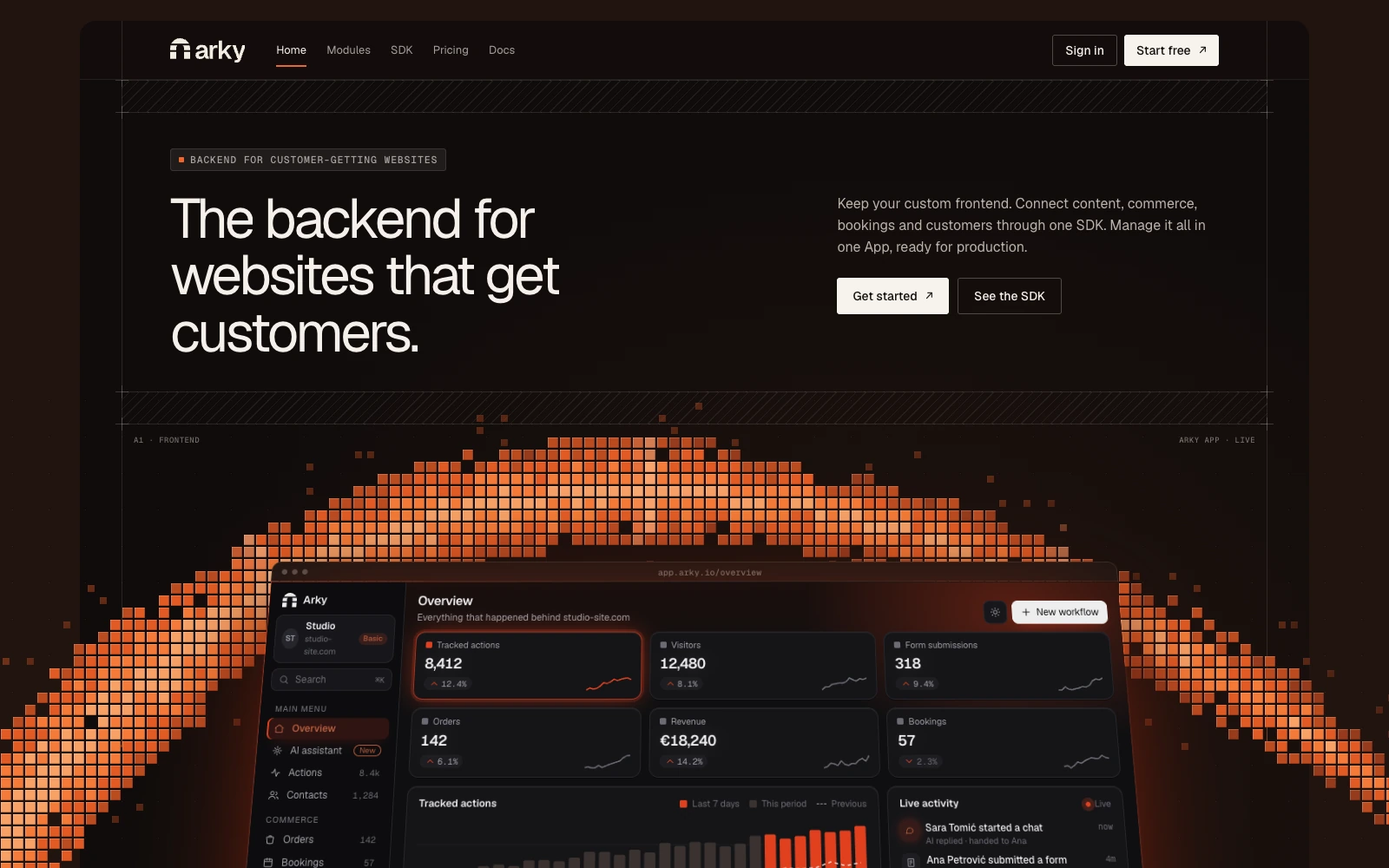 Arky — Website redesign