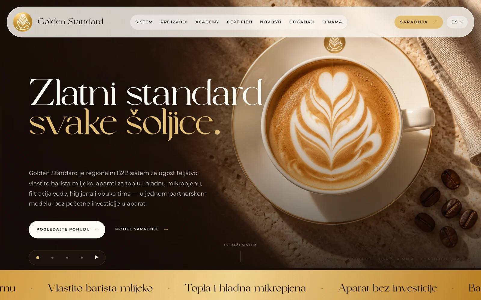 Golden Standard — Brand & digital system