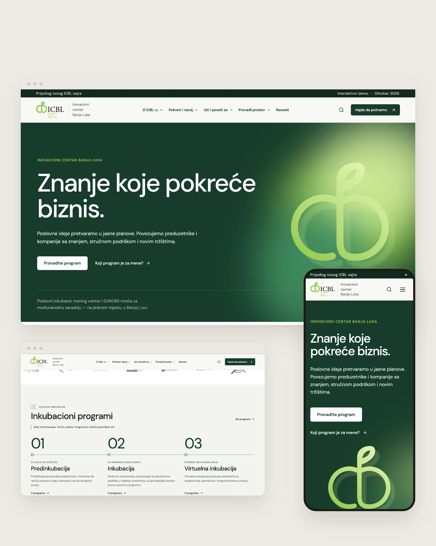 ICBL · Website — Institutional website proposal