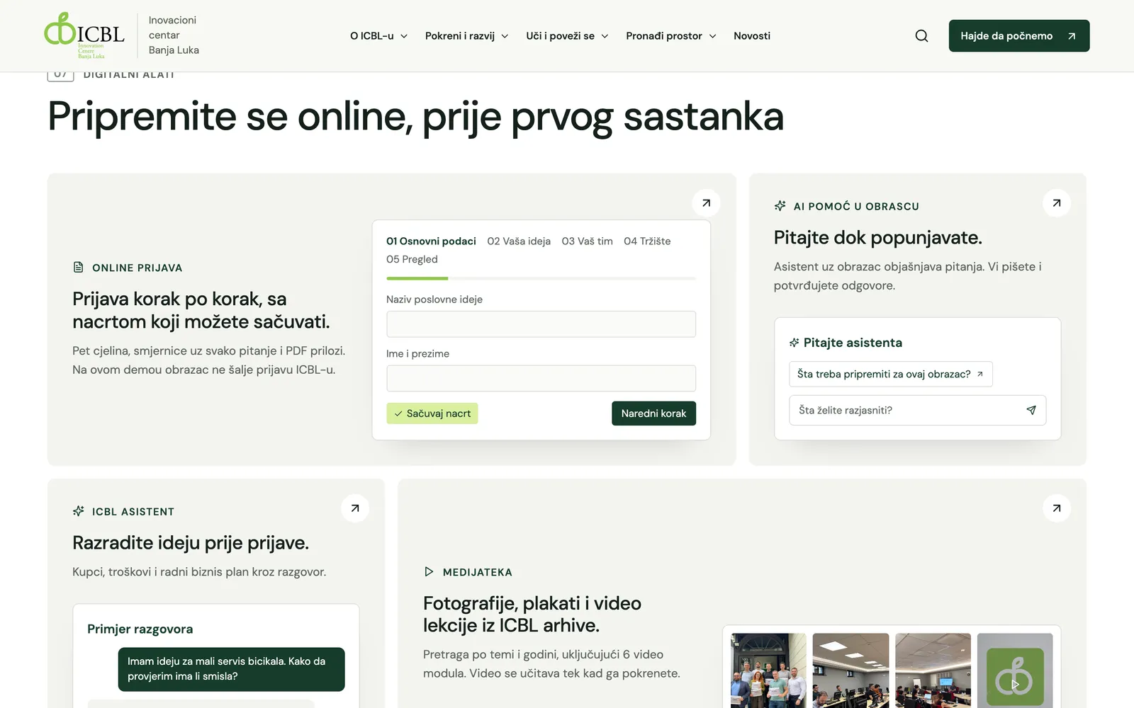 Alati za pripremu prije prvog sastanka.