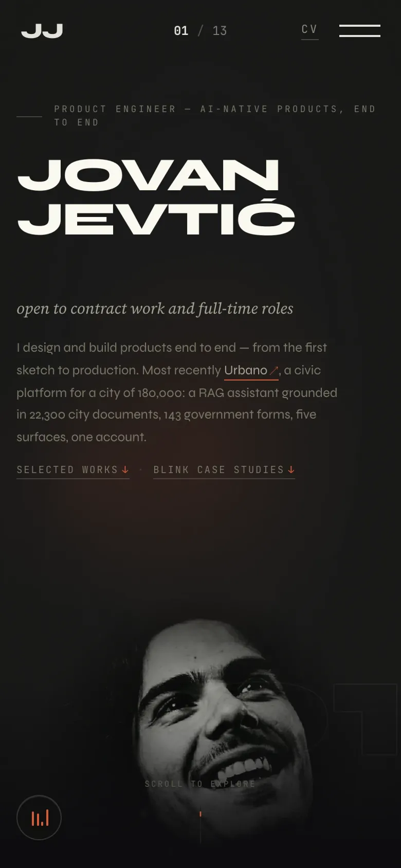 The opening on a phone.
