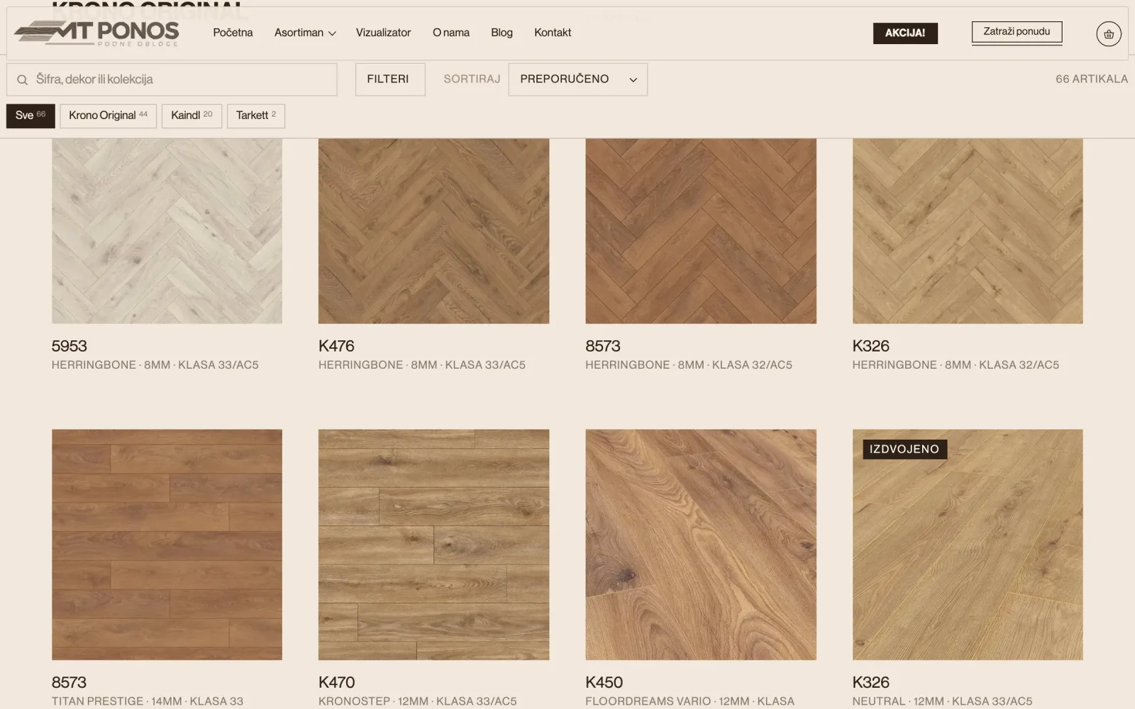 Finishes, thicknesses and durability in the catalogue.