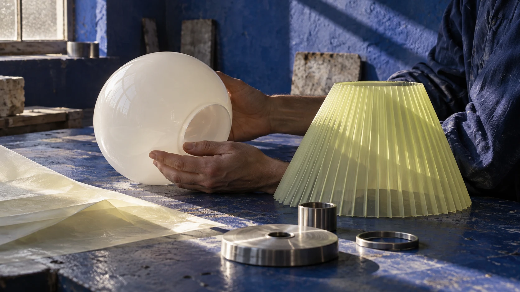 A visual of the imagined lighting atelier.