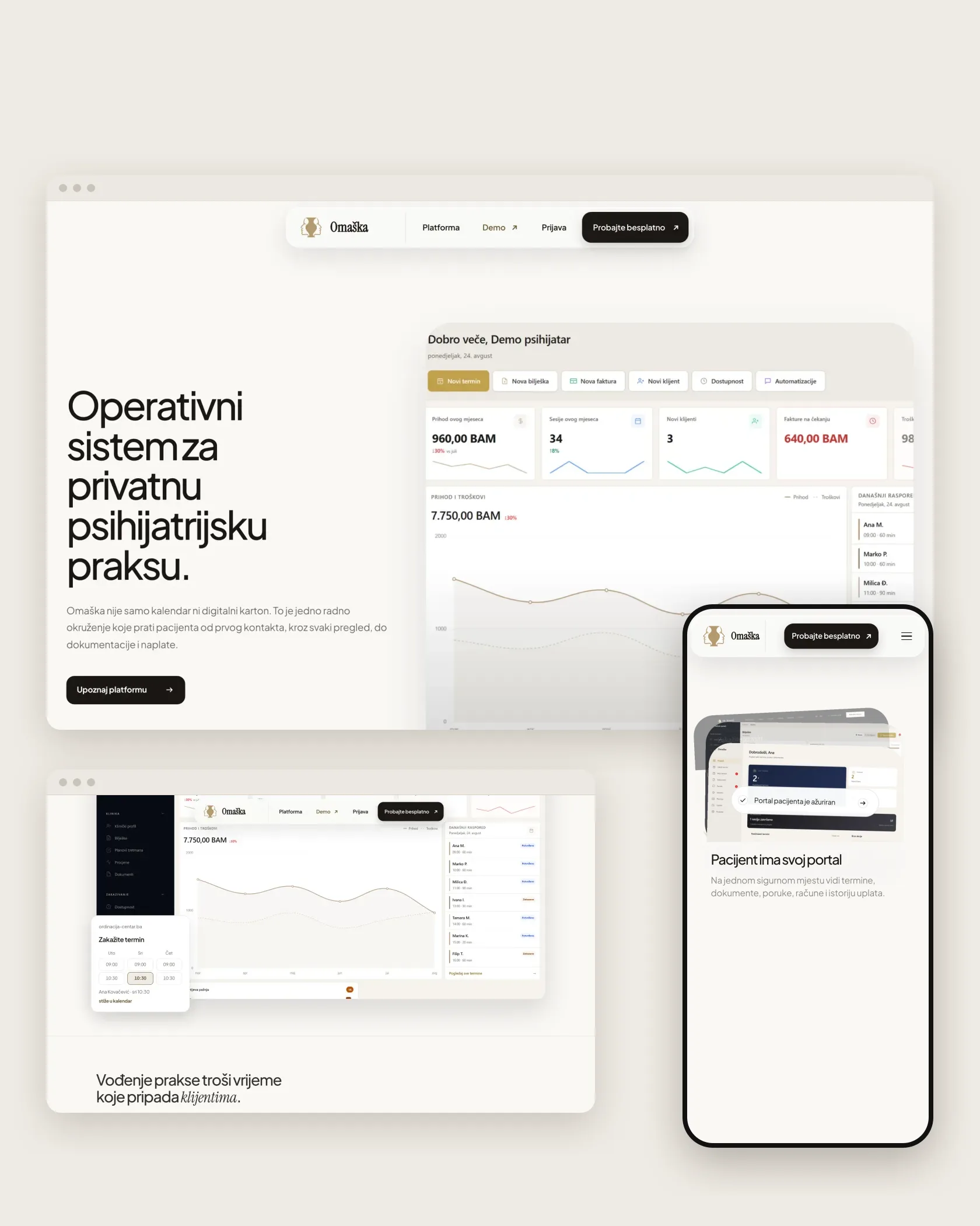 Omaška — Clinical practice software