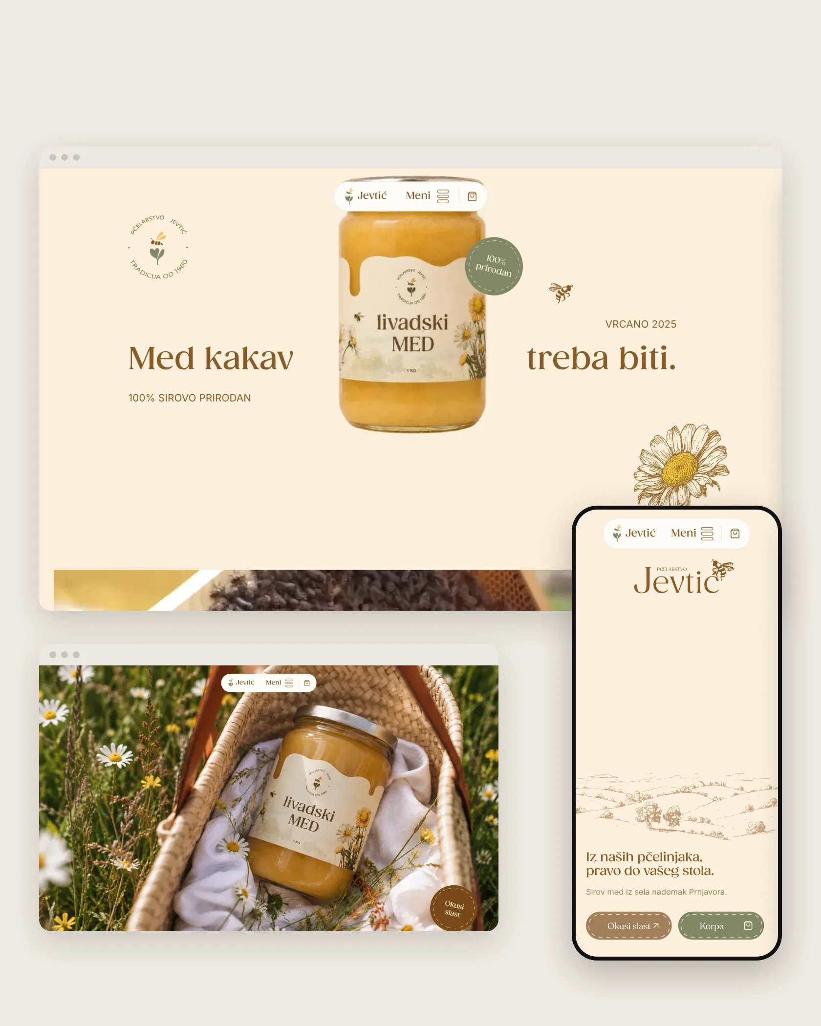 Pčelarstvo Jevtić — Identity & direct commerce