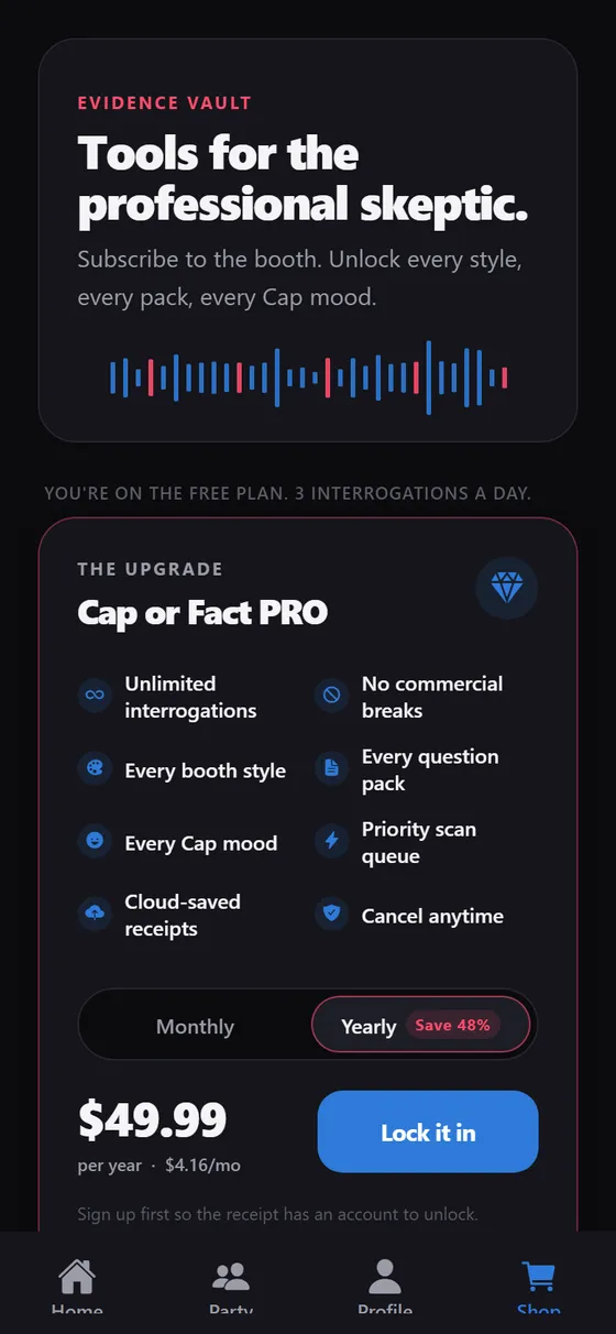 Cap or Fact — shop