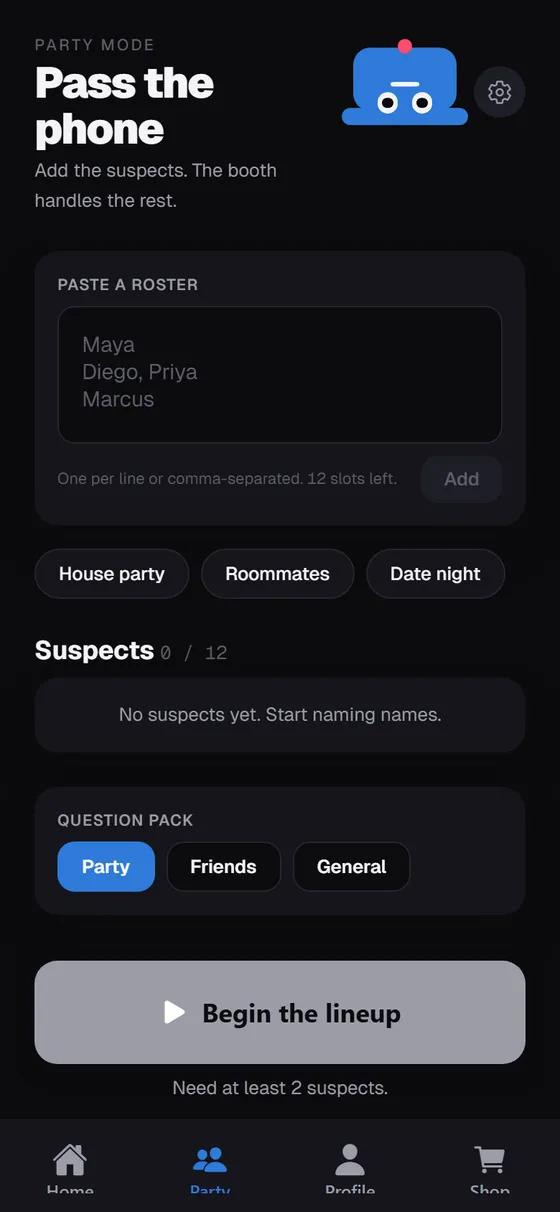Cap or Fact — party mode